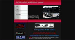 Desktop Screenshot of factoryoutlettrailers.com