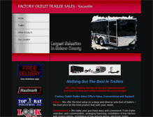 Tablet Screenshot of factoryoutlettrailers.com